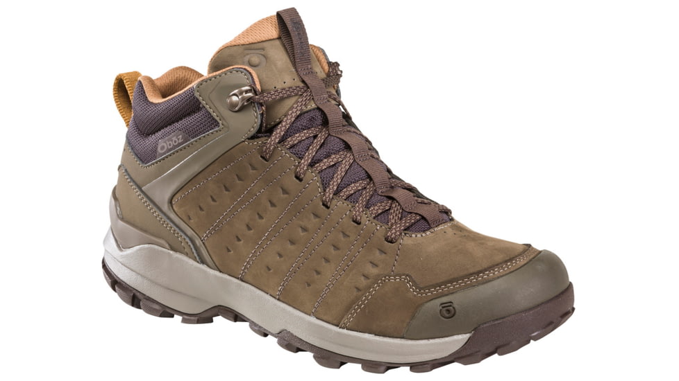 Oboz Sypes Mid Leather B-DRY Hiking Shoes - Mens, Cedar Brown, 14, Wide, 77101-Cedar Brown-Wide-14