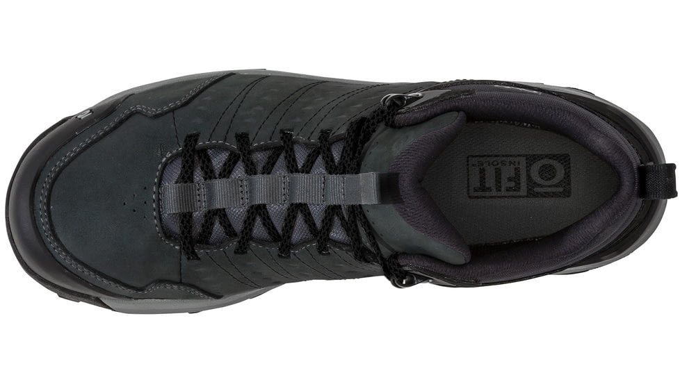 Oboz Sypes Mid Leather B-DRY Hiking Shoes - Mens, Dark Shadow, 9, Medium, 77101-DrkShd-9-Medium