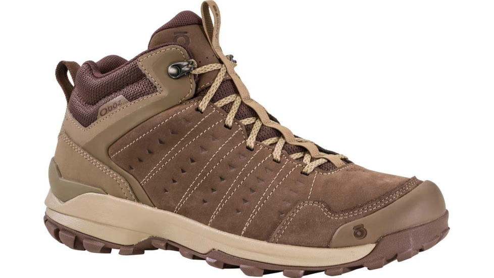 Oboz Sypes Mid Leather B-DRY Hiking Shoes - Mens, Morel Brown, 11, 77101, Morel Brown - 11