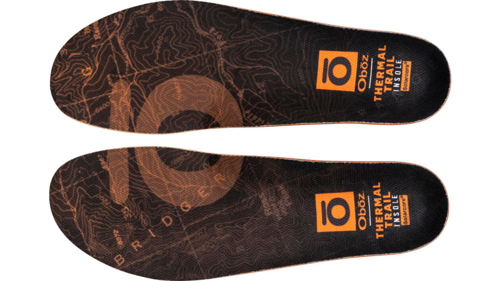 Oboz Thermal Trail Insole, Orange, XS, Medium, 100008-Orange-Medium-XS