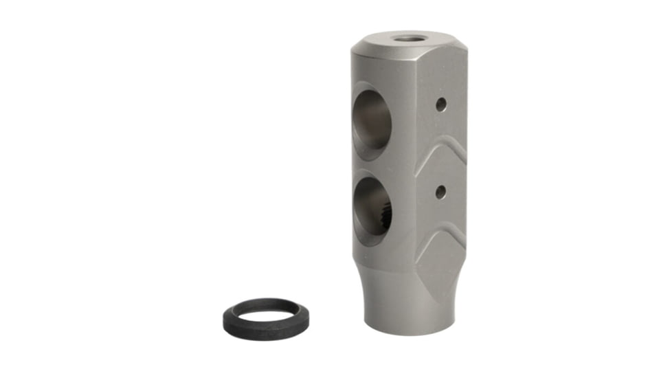 Obsidian Arms 3 Gun Thunder Brake Compensator, .223/5.56, Stainless Steel, OA-MD-223TB3G-SS-A