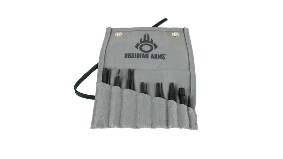 Obsidian Arms AR-15 Complete Armorer's Punch Set, 12-Piece, OA-APS-15-12