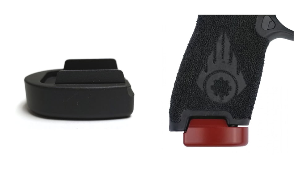 Obsidian Arms Sig Sauer P320 Half Grip Base Pad Gen2, Black, Red