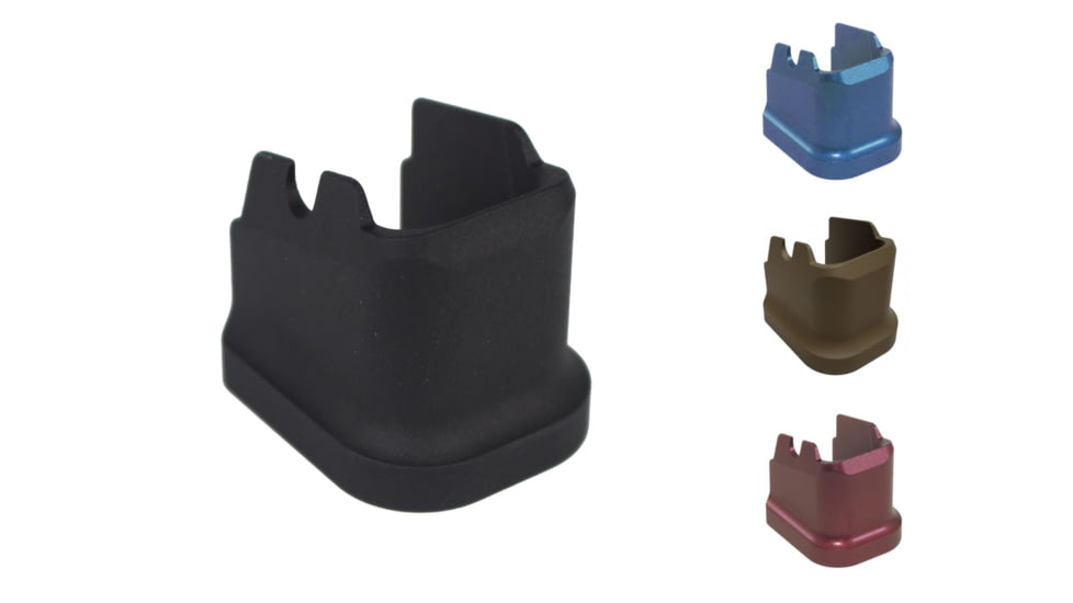 Obsidian Arms Sig Sauer P320 X5 1-Round Extended Base Pad, Black, Blue, Flat Dark Earth, Red