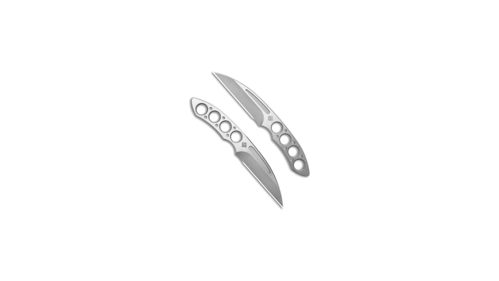 Ocaso Ocaso Duo Desk Knife Fixed Blade Wharncliffe Knife 2.5" Satin Stainless Steel, Silver, Stainless Steel, adult, BHQ-201452
