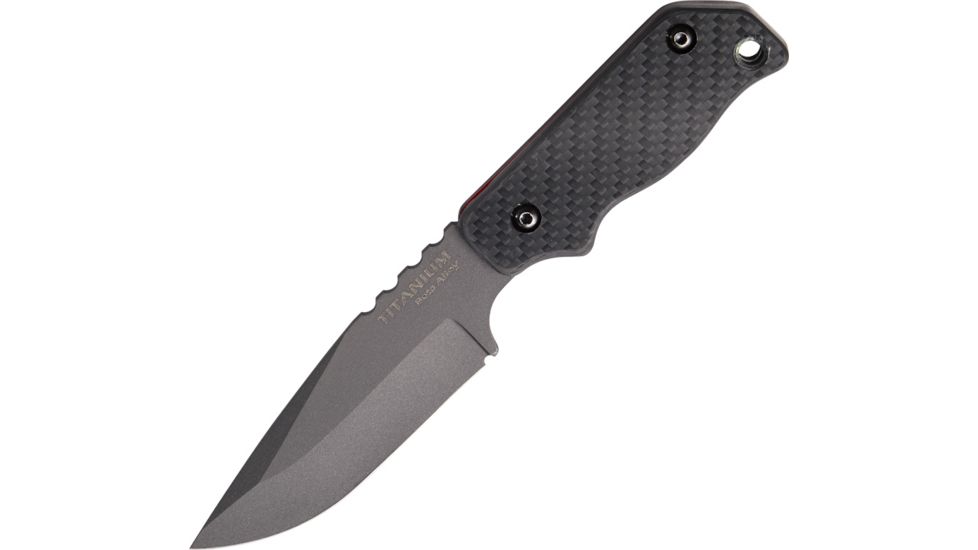 Ocean Master Tactical Fixed Blade Fixed Blade Knife, Black PE Blade, Black handle OMLT200A