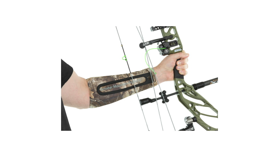 October Mountain Compression Arm Guard Standard Fit, Realtree Edge, Medium, 1601160