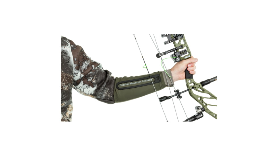 October Mountain Compression Arm Guard 1601161, Green, Large, 1601161