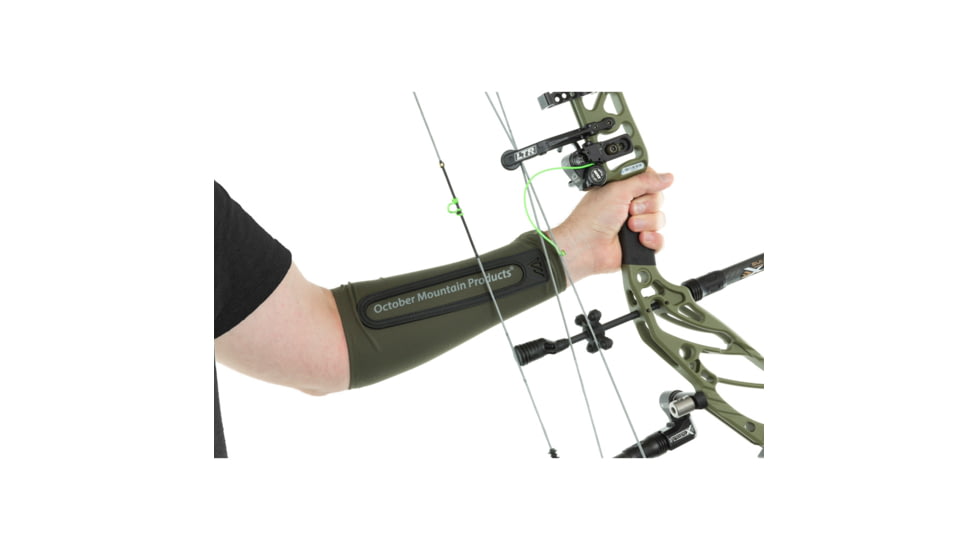 October Mountain Compression Arm Guard, Green, Medium, 1601159