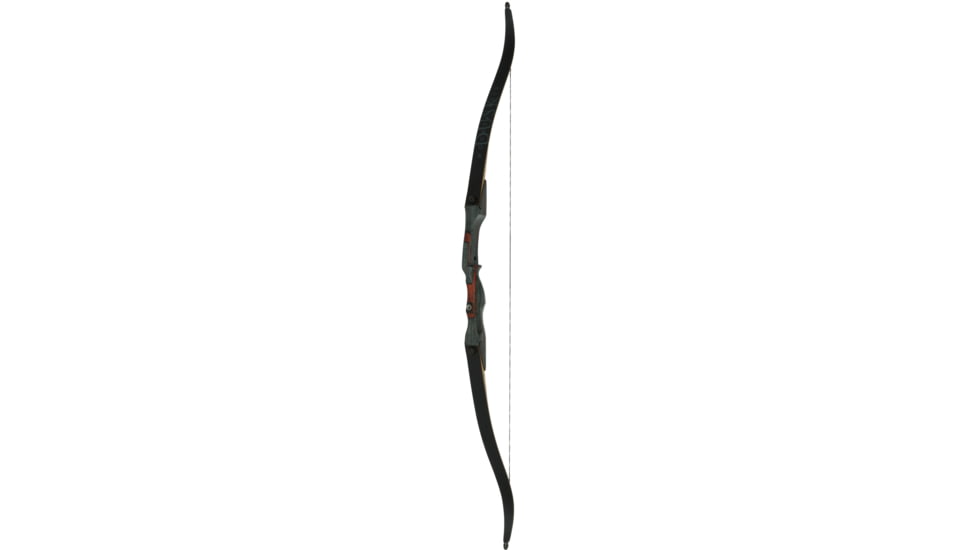October Mountain Mountaineer Dusk Recurve Bow OMP2206235, Black, OMP2206235