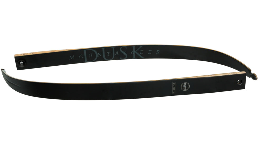 October Mountain Mountaineer Dusk Recurve Limbs, Black, OMP221630