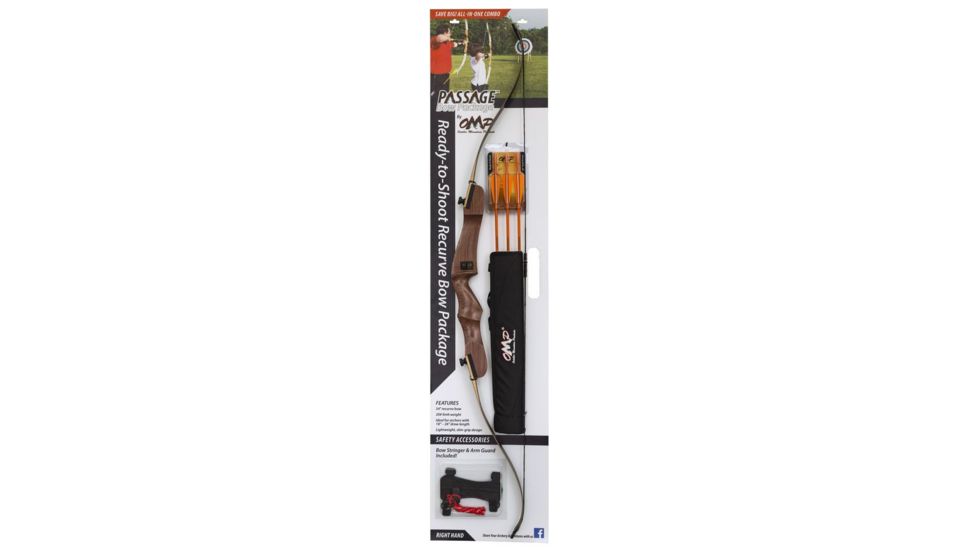 October Mountain Passage, Recurve Bow Pkg 54 in 20 lb RH 13225