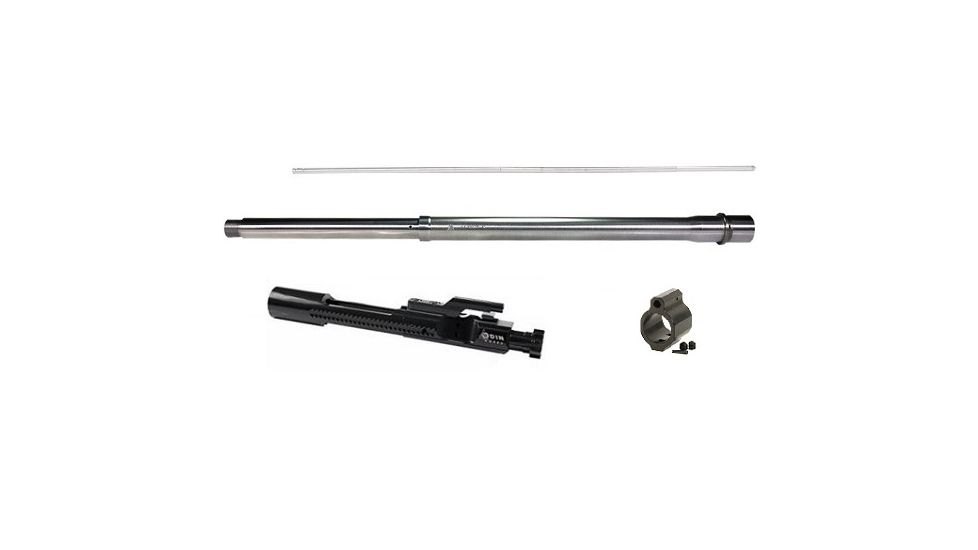 ODIN Works 18in 6.5 Grendel/LBC Barrel, DMR profile, int. gas placement, w/tunable GB, W/BCG, Stainless Steel, 18in, B-6.5-18-INT-TG-BCG