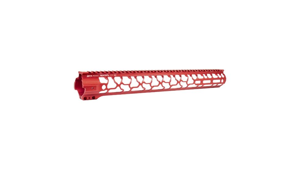 ODIN Works AR-15 17.5in Ragna Free Float Forend, M-LOK, Red, F-17-ML-RA-RED