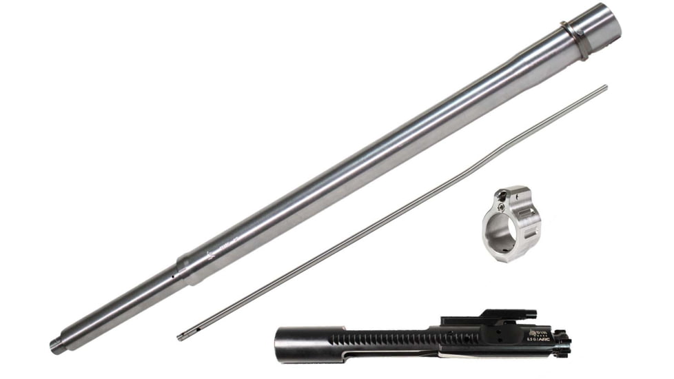 ODIN Works AR-15 22 ARC 16.1in Threaded Barrel, 1/2-28 TPI, 1-7 Twist, UltraLite Profile, Intermediate Gas Placement with Tunable Gas Block and Gas Tube and BCG, Stainless Steel, B-22ARC-16-INT-TG-BCG