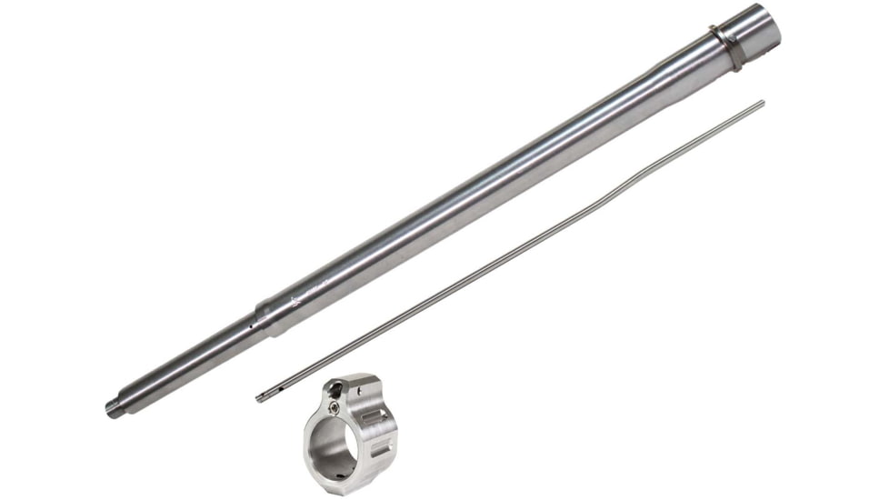 ODIN Works AR-15 22 ARC 18in Threaded Barrel, Rifle Gas System, 1/2-28 Threads, 1-7 Twist, 416 Stainless Steel, DMR Profile with .750 Tuneable Gas Block, Stainless Steel, B-22ARC-18-R-TG