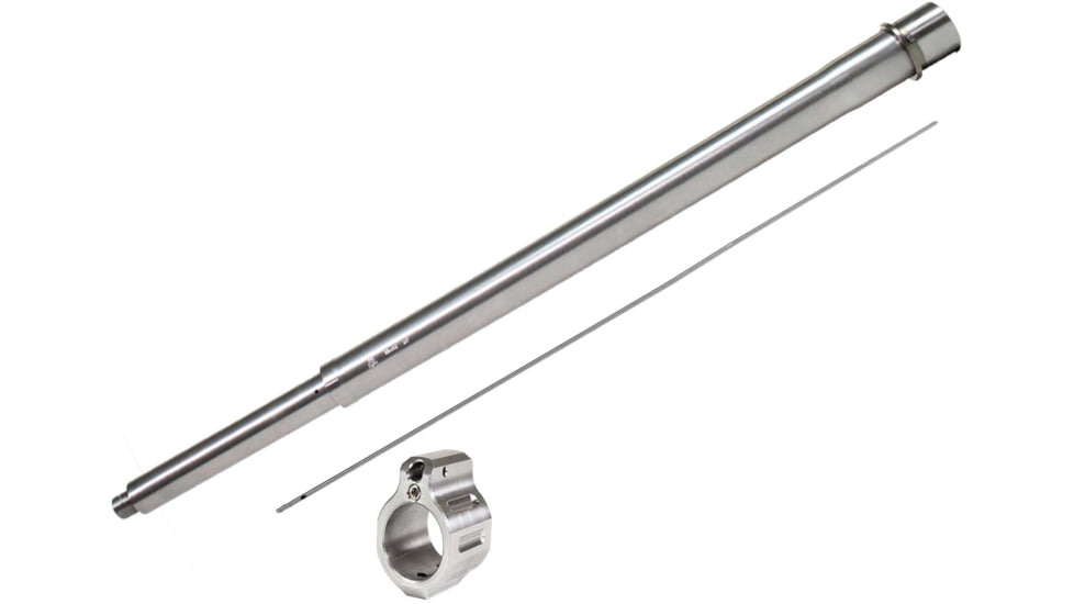 ODIN Works AR-15 22 ARC 21in Threaded Barrel, XL Rifle Gas System, 1/2-28 Threads, 1-7 Twist, 416 Stainless Steel, DMR Profile with .750 Tuneable Gas Block, Stainless Steel, B-22ARC-21-2R-TG