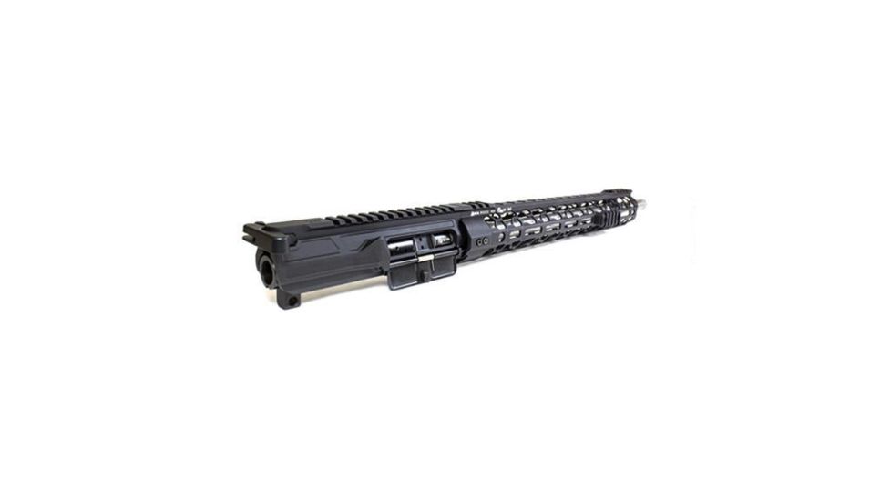 ODIN Works AR-15 22 Nosler 15.5in Billet Complete Upper, M-LOK, Black, CU-BL-15-ML-18-22-R-ADJGB