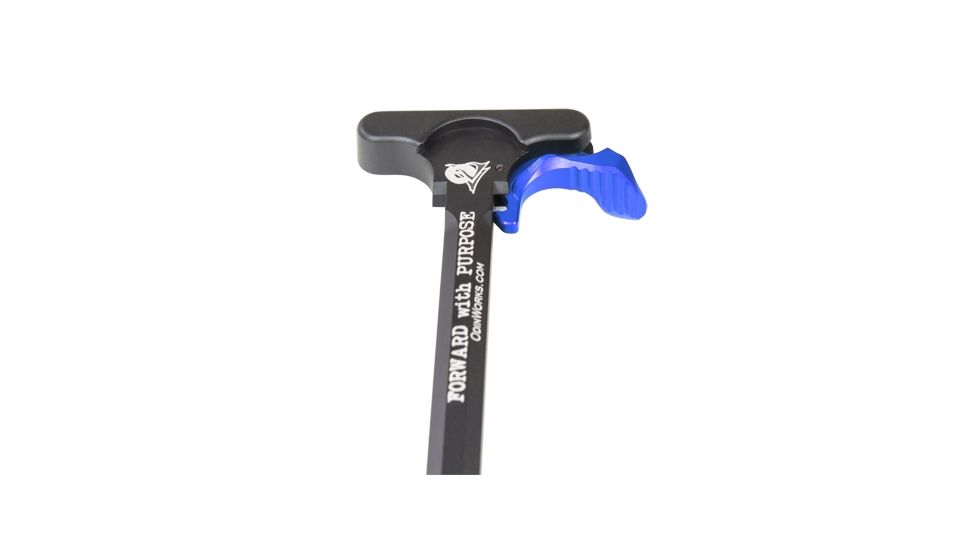 ODIN Works AR-15 XCH Extended Charging Handle Latch, Blue, ACC-XCH-BLU