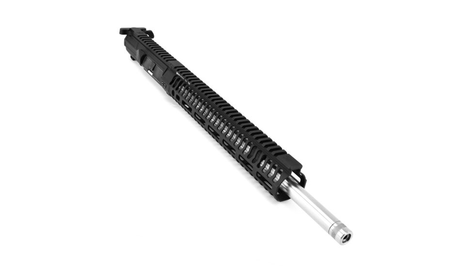 ODIN Works Billet Complete upper Receiver 12.5 M-LOK 223 16in Mid length, Black/Stainless Steel, Complete Upper, ODW-URC-CUR-CU-BL-12-ML-16-ML-ADJ-GB