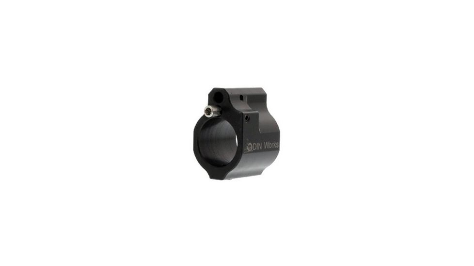 ODIN Works Low Profile Gas Block, Adjustable Carbon Steel, Black GB-ADJ