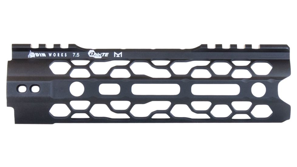 ODIN Works MLOK O2 Lite Free Float Forend, Black, 7.5in, F-7-ML-O2