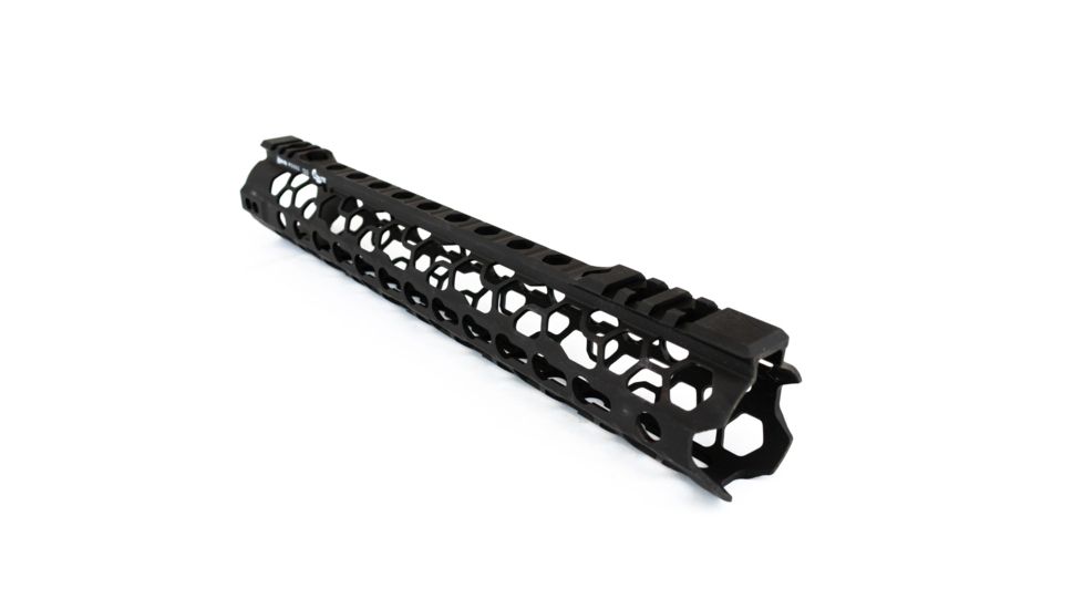 ODIN Works O2 Lite Free Float .223/5.56 KeyMod Forend, Black, Low Profile, 12.5in F-12-KM-O2