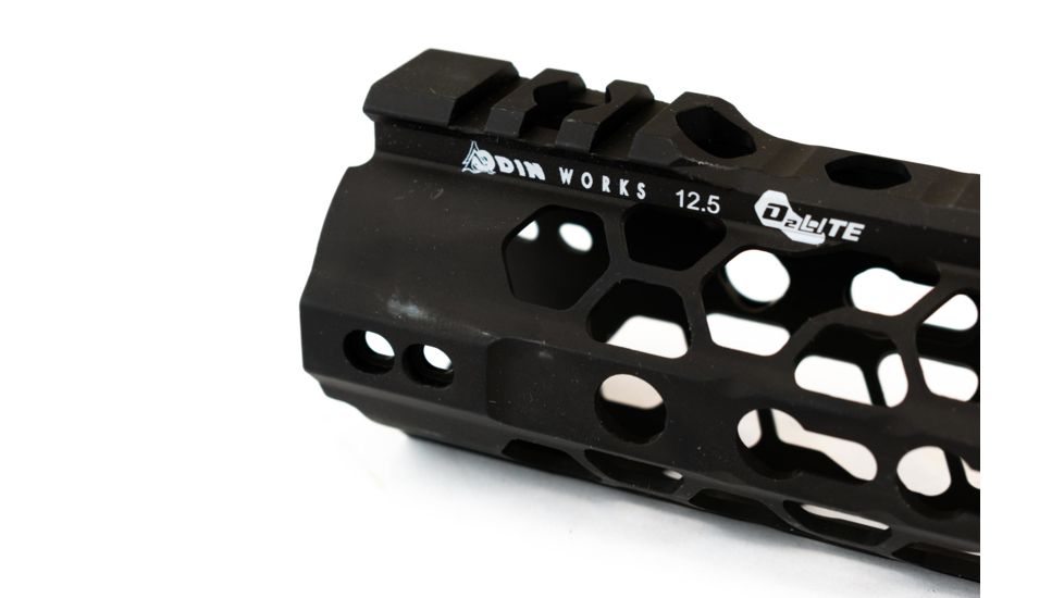 ODIN Works O2 Lite Free Float .223/5.56 KeyMod Forend, Black, Low Profile, 12.5in F-12-KM-O2