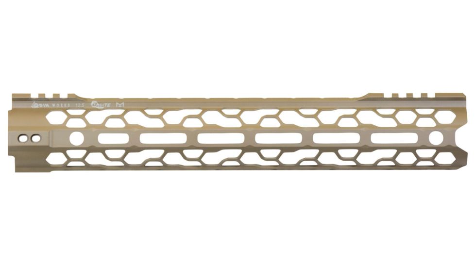 ODIN Works O2 Lite Free Float M-LOK Forend, Flat Dark Earth, 12.5in, F-12-ML-O2-FDE