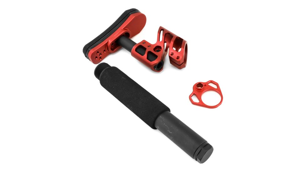 ODIN Works Zulu Collapsible Stock w/ Padded Pistol Buffer Tube - Rd OS-ZULU-KIT-RED