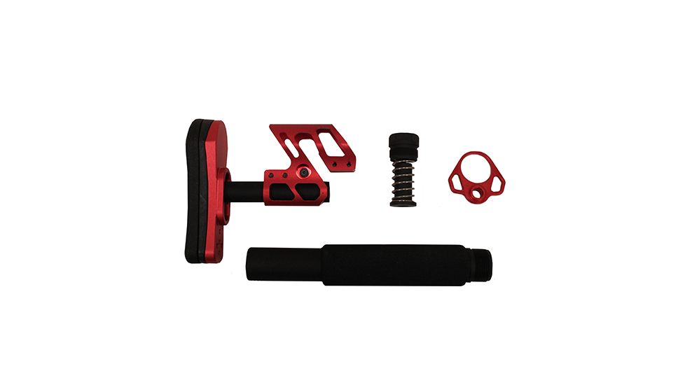 ODIN Works Zulu Collapsible Stock w/ Padded Pistol Buffer Tube - Rd OS-ZULU-KIT-RED