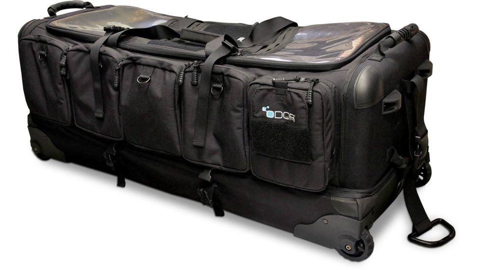Odor Crusher Tactical Ozone Gun Case Rolling Transport Bag, Black, Extra Large, 79710