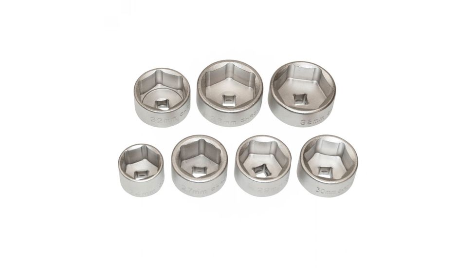 OEM TOOLS 3/8in Drive Oil Filter Removal Socket Set 7-Piece 27197