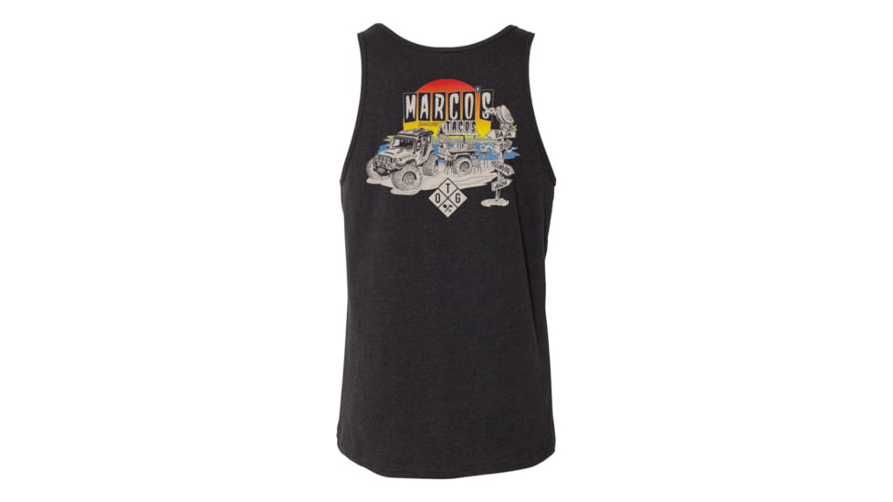 Off The Grid Marcos Tacos Tank - Charcoal Black, OMKT222005CB02