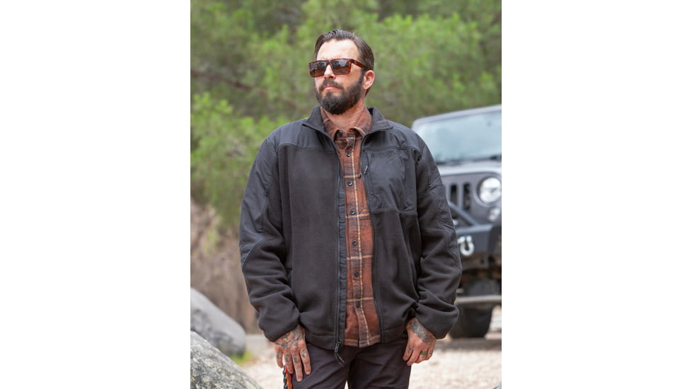 Off The Grid Bruin Fleece Zip Up - Men's, Black, Medium, OMWJ325044BL02
