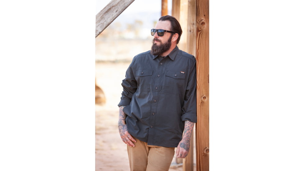 Off The Grid Surplus Echo Bravo LS Shirt - Vintage Black, OMWL225012VB03