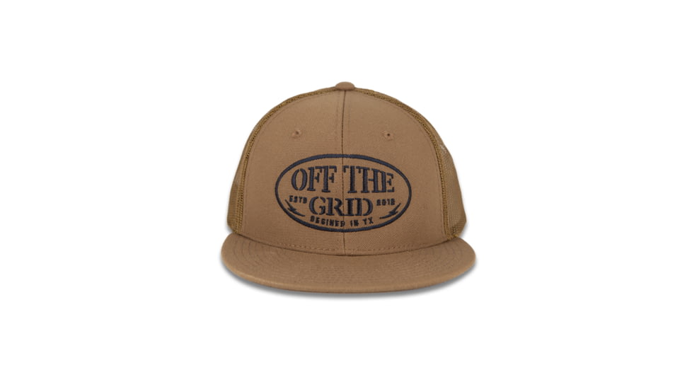 Off The Grid Grunge Snapback Hat, Black/Olive, One Size, OMWH324014BO01