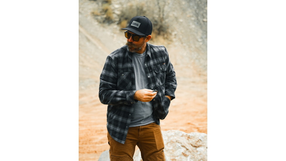 Off The Grid Surplus Ironside Flannel - Black, OMWJ325045BL04