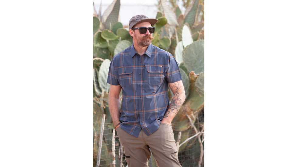 Off The Grid Surplus Jack Knife SS Shirt - Dk Gray Blue, OMWS125005DKGB03