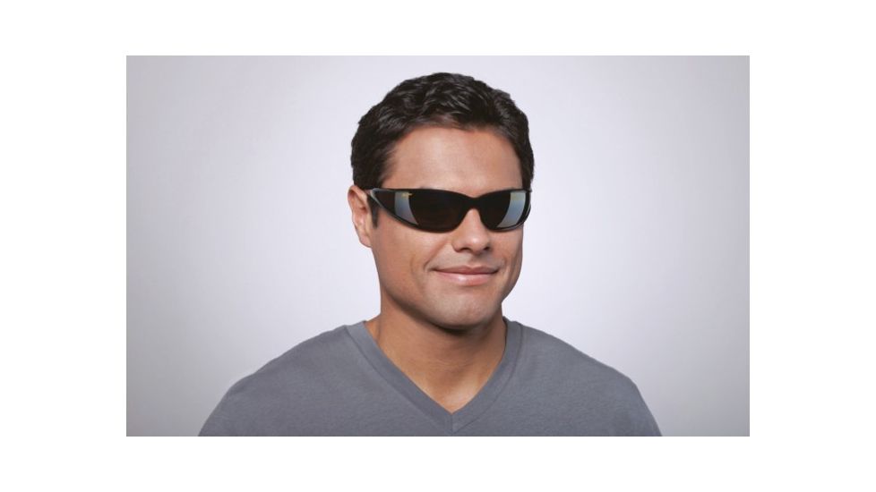 Maui Jim Offshore Sunglasses w/ Gloss Black Frame and HCL Bronze Lenses - H444-02, On Model