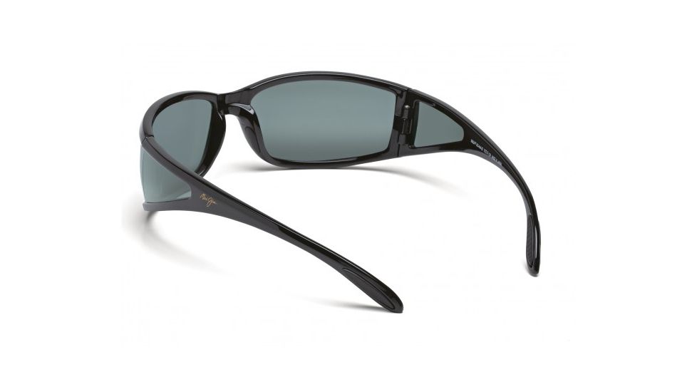 Maui Jim Offshore Sunglasses w/ Gloss Black Frame and Neutral Grey Lenses - 444-02, Back View