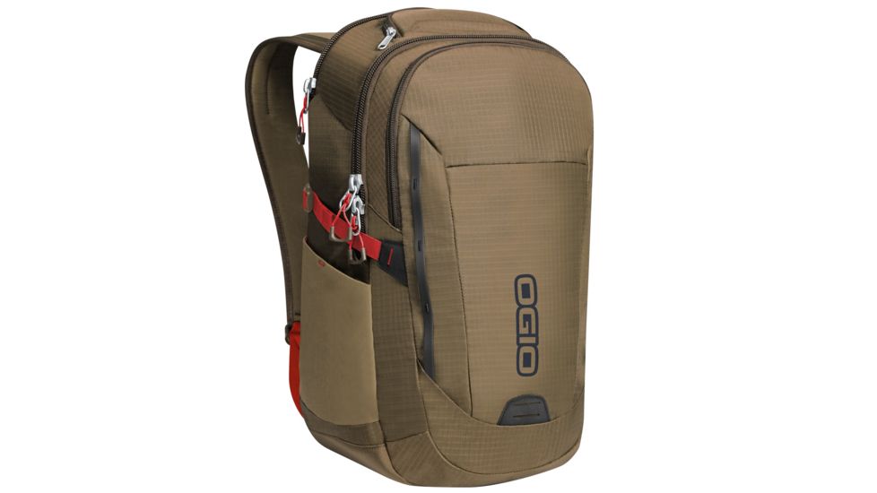 OGIO Ascent Pack, Khaki/Red, Khaki/Red