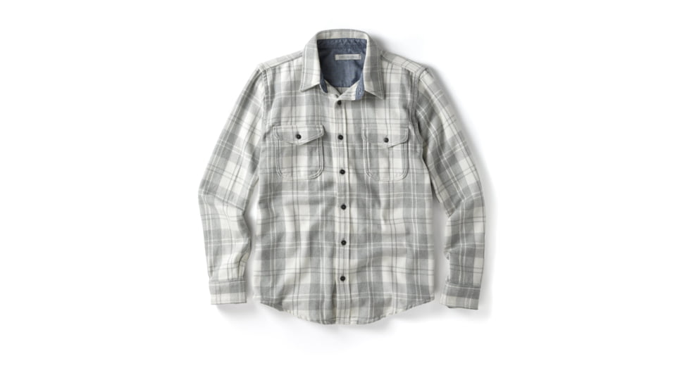 Outerknown Blanket Shirt - Men's, Half Light Little Boxes, Small, 1310205-HLB-XX-S
