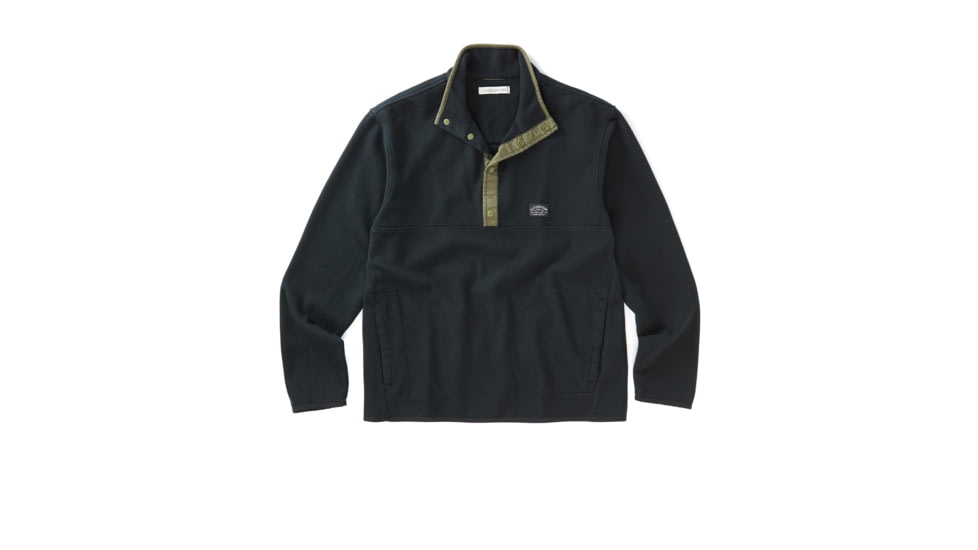 Outerknown Blanket Snap Popover - Men's, Pitch Black, Extra Large, 1520024-PCH-XX-XL