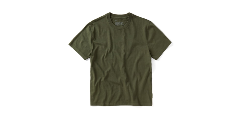 Outerknown The S/S Big Heavy Tee - Men's, Final Sale, Deep Olive, Extra Large, 1210105-DEV-XX-XL