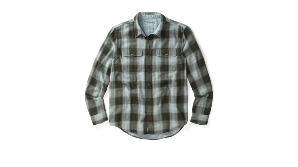 Outerknown The Slowdown Shirt - Men's, Final Sale, Off Duty Drab Ombre Plaid, Extra Large, 1310212-DDO-XX-XL