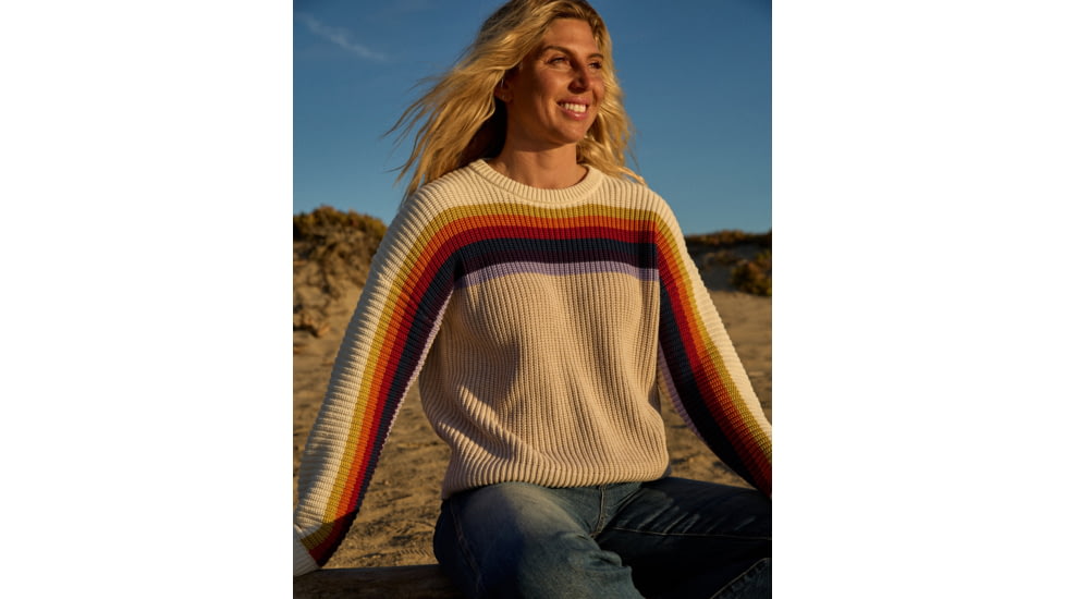 Ok Womens Nostalgic Rainbow Sweater, 2410052-OUW-XX-L