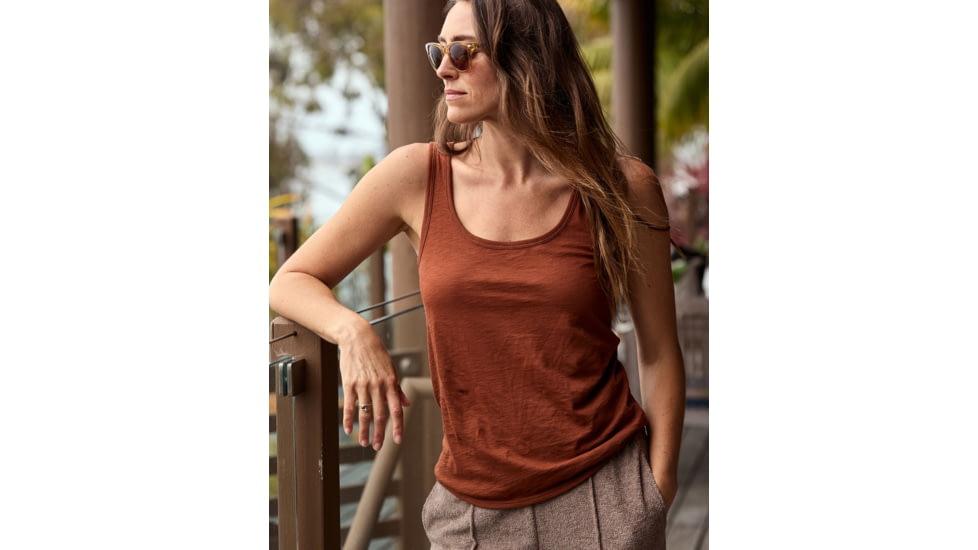 Outerknown Saltwater Slub Tank - Women's, Final Sale, Copper, Extra Small, 2220020-CUU-XX-XS