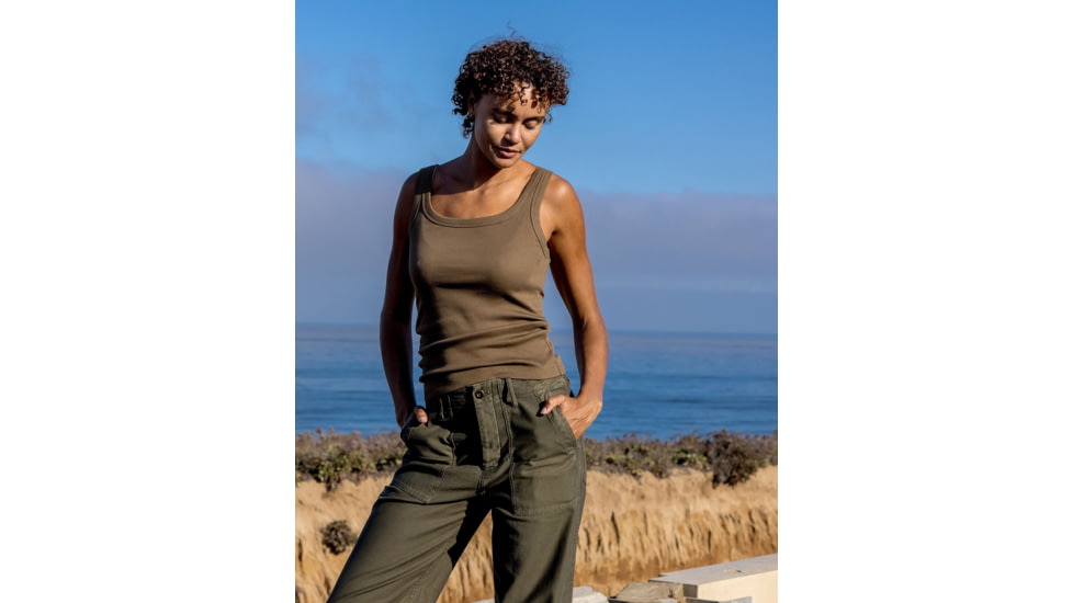Outerknown Sojourn Ribbed Tank - Women's, Final Sale, Olive Brown, 2XL, 2220021-OBN-XX-XXL