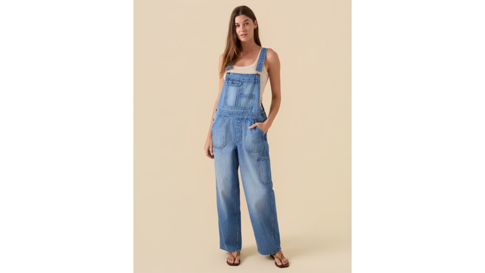 Outerknown The Maker Overalls - Women's, 31in Inseam, Painter Blue, Medium, 2160001-PUE-XX-M